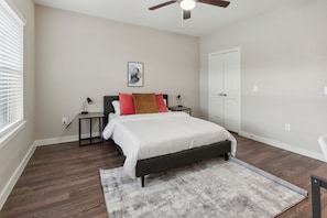 Desk, iron/ironing board, travel crib, free WiFi