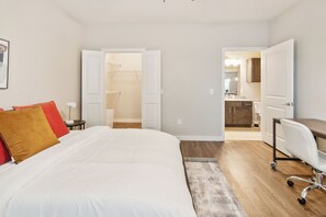 Desk, iron/ironing board, travel crib, free WiFi