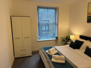 Desk, iron/ironing board, free WiFi, bed sheets