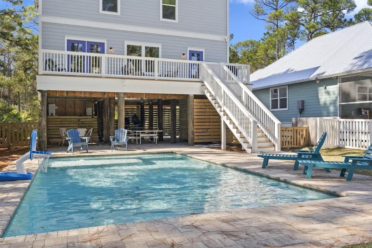 Et oppvarmet basseng