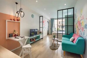 Appartement Standard, 1 chambre, vue ville | Coin séjour