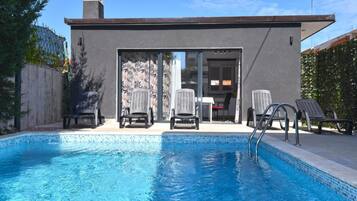 Apartment, 1 Schlafzimmer, Terrasse, Gartenblick | Pool | Außenpool