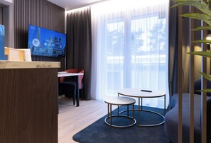 Lägenhet - 1 sovrum - kök | Vardagsrum | Platt-tv