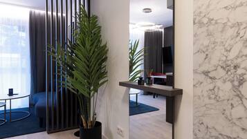 Apartment, 1 Bedroom, Kitchen | Living area | Flat-screen TV