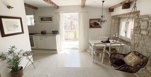 Apartment (One Bedroom Apartment with Balcony) | Private kitchen | Fridge - Enchanting Quiet Residence Rovinj Downtown (Rovinj)