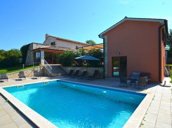 House (Forest Breeze Retreat in Zminj) | Outdoor pool | Seasonal outdoor pool, pool umbrellas, sun loungers