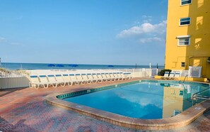 A heated pool - Holiday Villas III- 304 in Indian Shores-Beautiful Direct Gulf Front Condo (Indian Shores)