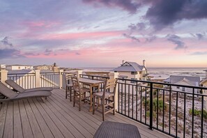 Outdoor dining - Dawn Patrol|Easy Beach Access|Private Pool|Golf Cart|Gulf Views in Grayton Beach (Grayton Beach)