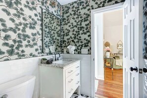 Shower, hair dryer
