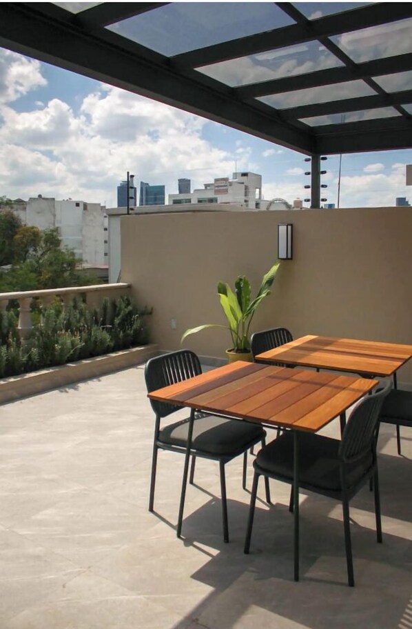 Terrasse sur le toit