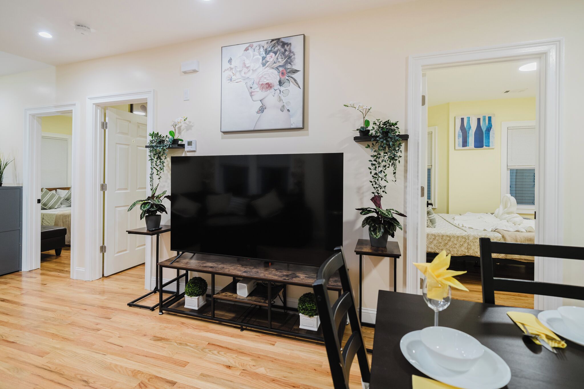 5 chambres, fer et planche à repasser, Wi-Fi gratuit, draps fournis