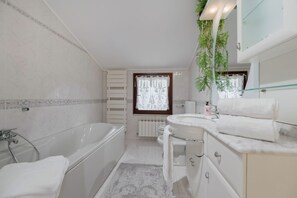 淋浴设施、吹风机、坐浴桶、毛巾