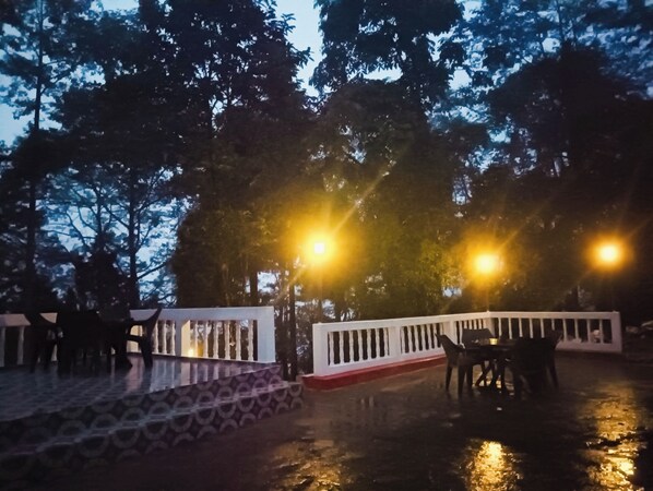 Front of property – evening/night
