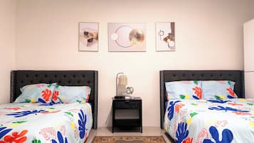 2 bedrooms, in-room safe, iron/ironing board, WiFi