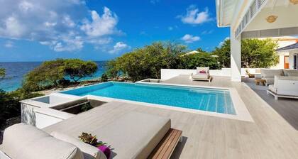 Stylish & Modern Oceanfront villa with Private Beach & Pool in Coral Estate