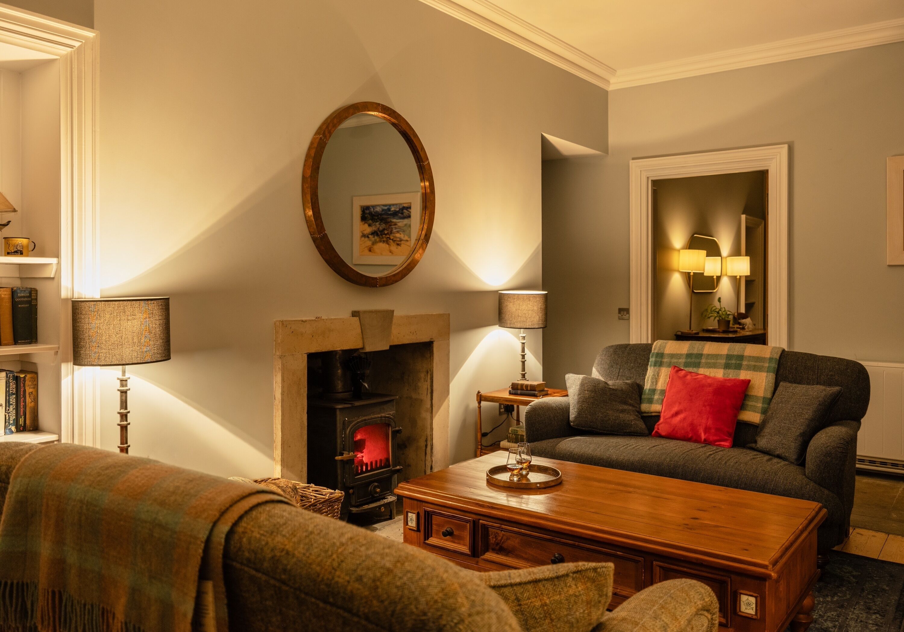 코티지, 침실 4개 | 거실 공간