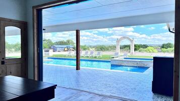 A heated pool