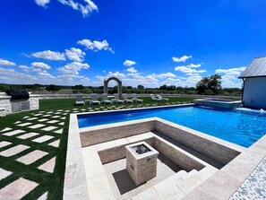 A heated pool
