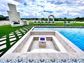 A heated pool