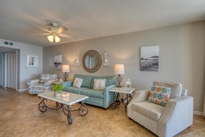 Condo, 1 King Bed with Sofa bed (Phoenix IV 4112) | Living area - Phoenix IV 4112 (Orange Beach)