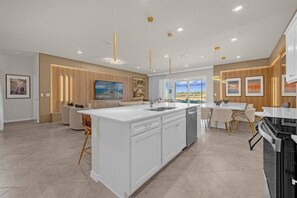Microwave, dishwasher, high chair