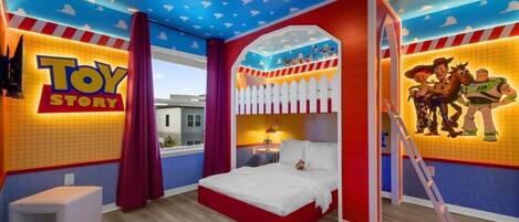 8 bedrooms, iron/ironing board, travel crib, WiFi