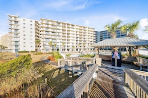 Lägenhet - 1 queensize-säng med bäddsoffa (Seaside Beach & Racquet 1315) | Terrass/Patio
