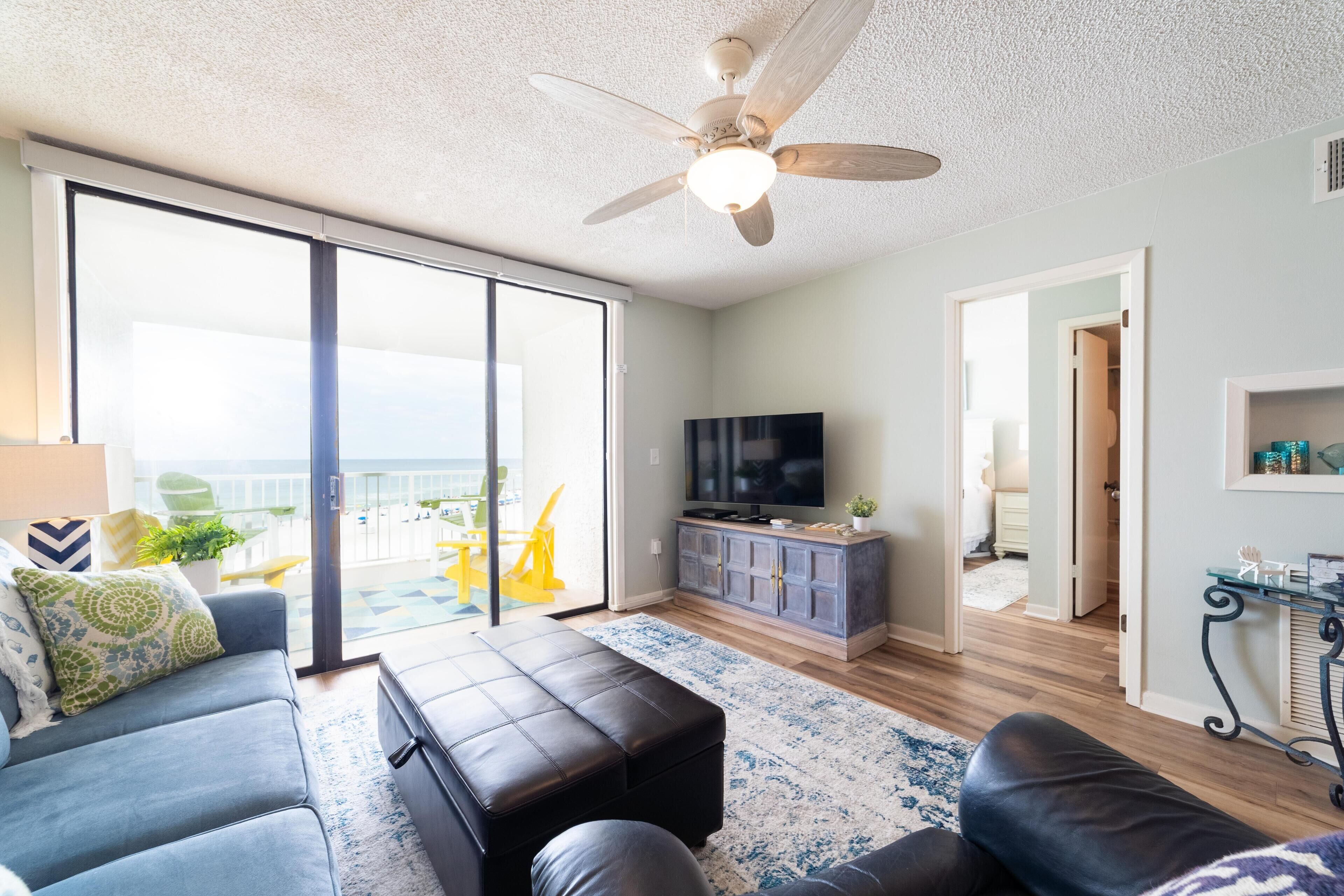 公寓客房, 多張床 (Seaside Beach & Racquet 3504) | 起居區