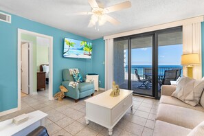 Apartment, 1 King-Bett (Seaside Beach & Racquet 4909) | Wohnbereich