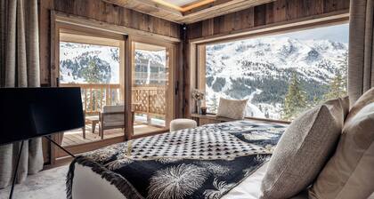 Antares Chalet LUNA skis aux pieds