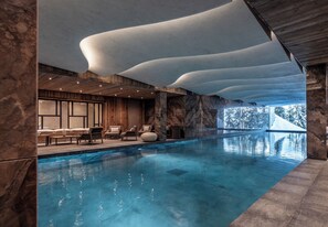 Indoor pool, a heated pool