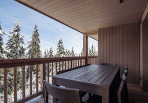 Outdoor dining - Antarès URSA 301 - luxury apartment ski in/ski out (Les Allues)
