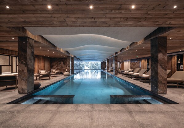 Indoor pool, a heated pool