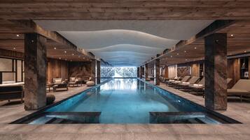 Indoor pool, a heated pool