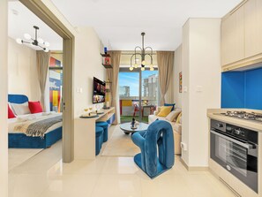 1 bedroom, iron/ironing board, travel crib, WiFi