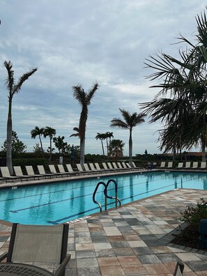 A heated pool
