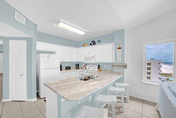 Condo, Multiple Beds (Tropic Isles 801) | Private kitchen | Oven, toaster - Tropic Isles 801 (Gulf Shores)
