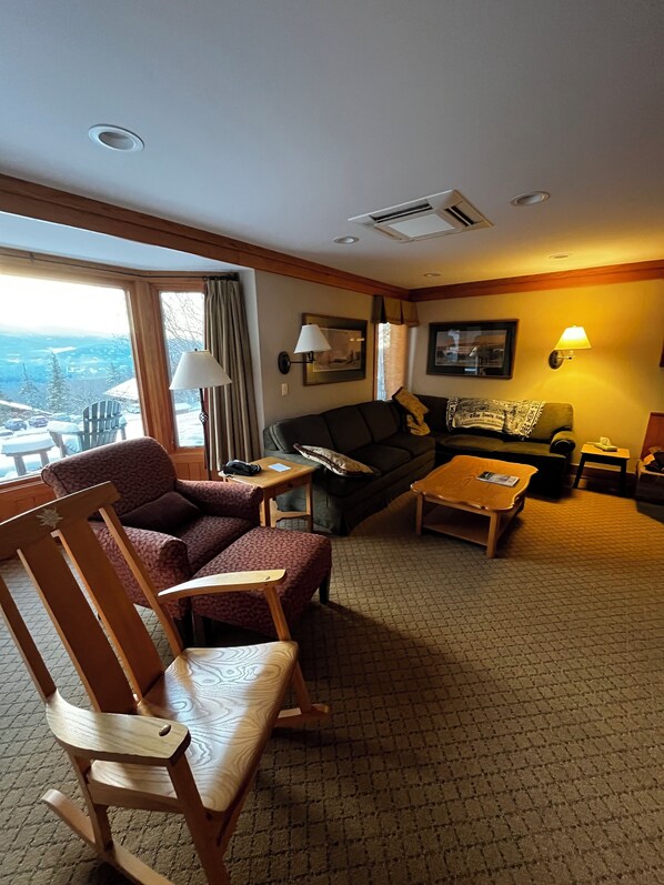 TV, fireplace - Trapp Family Lodge Cozy 2-Bedroom Guest House in Beautiful Stowe, VT (Stowe)
