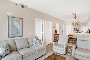 Condo, 1 King Bed with Sofa bed (Tradewinds 1305) | Living area