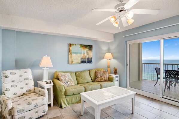 Condo, 1 Queen Bed with Sofa bed (Tradewinds 1102) | Living area