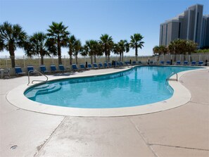Condo, Multiple Beds (Tidewater 702) | Pool | A heated pool - Tidewater 702 (Orange Beach)