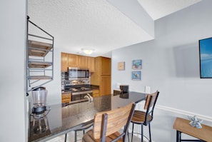 Bloc d'apartaments, 1 llit de matrimoni gran i sofà llit (Sugar Beach 352) | Cuina privada