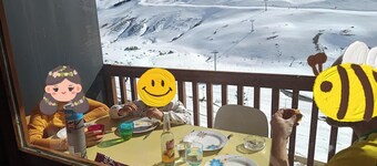 Rental La Mongie Tourmalet at the foot of the slopes studio sleeps 5
