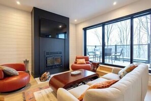 TV, fireplace, ping pong