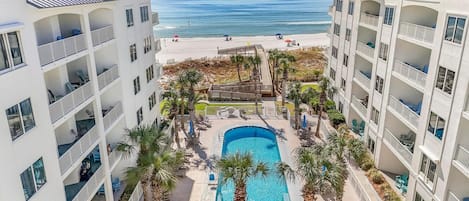 Condo, 1 King Bed with Sofa bed (Palm Beach A23) | Pool | A heated pool