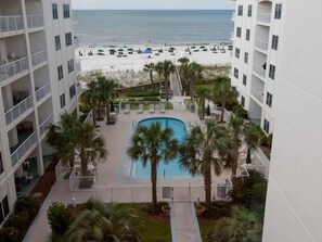 Appart'hôtel, 1 très grand lit et 1 canapé-lit (Palm Beach A23) | Piscine | Piscine chauffée