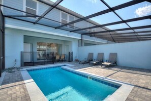 Una piscina riscaldata