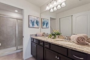 Hair dryer, towels - Modern Solterra Resort Home (Davenport)