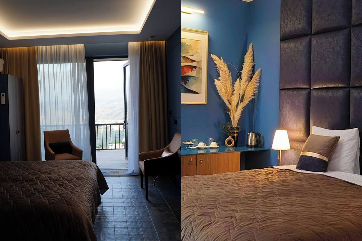 Phòng đôi Deluxe, 1 phòng ngủ, quang cảnh thung lũng, cạnh núi | Bộ đồ giường cao cấp, nệm cao su hoạt tính (memory foam) 