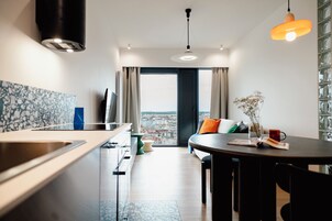 Deluxe Apartment, 20th floor, City View | Individually decorated, individually furnished, iron/ironing board